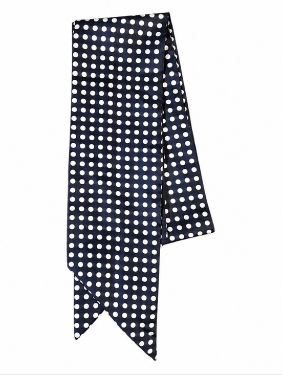 Maison Martin Margiela Other - MAISON MARGIELA | Line 10 Silk Twilly Navy White Polka Dot Scarf